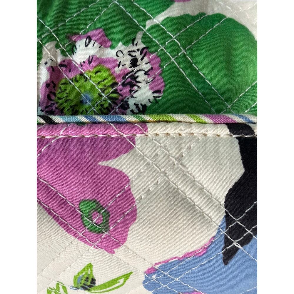 Vera Bradley Casey Sateen Wallet Limited Edition Butterfly Flower Pattern Purple - Picture 3 of 10